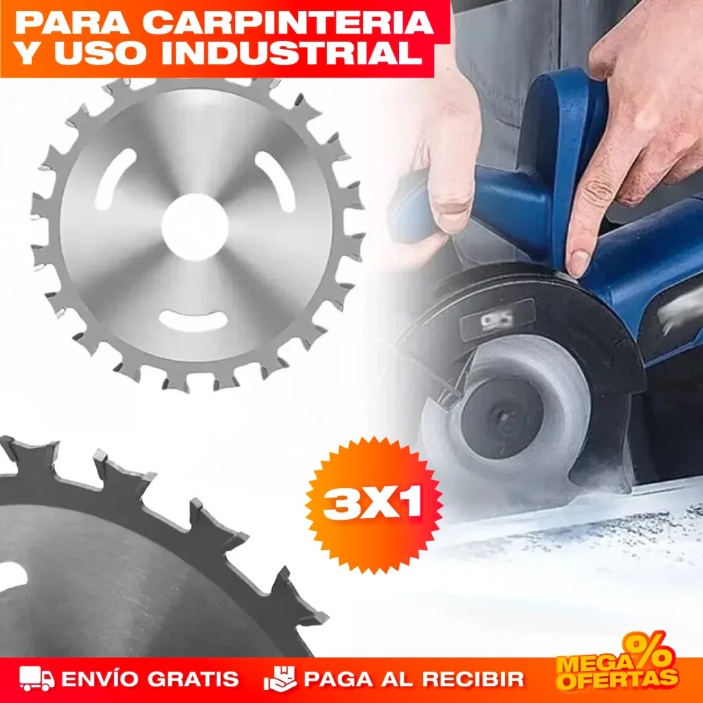 PROMO 3X1 DISCO POWER SIERRA DOBLA CARA (ENVIO GRATIS PAGA EN CASA)