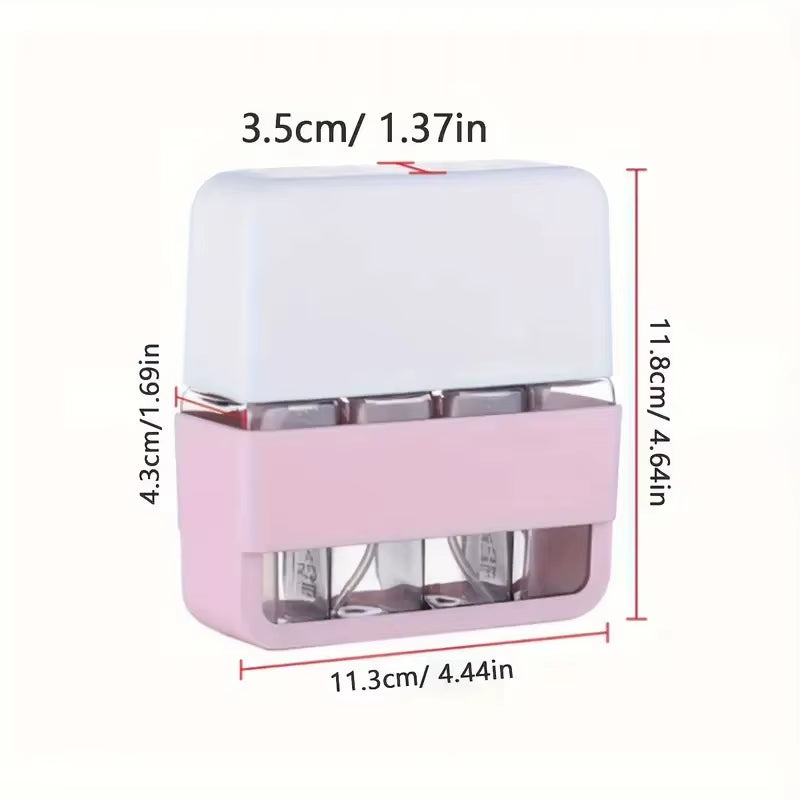 Mini Shampoo Dispenser Portable Travel Bottle Set Refillable Travel Bottles Set for Toiletries Spray Shampoo Shower Lotion