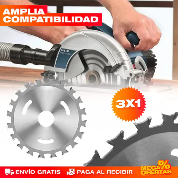PROMO 3X1 DISCO POWER SIERRA DOBLA CARA (ENVIO GRATIS PAGA EN CASA)