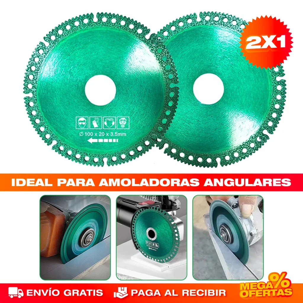 PROMO 2X1 DISCO DE CORTE DE DIAMANTE (ENVIO GRATIS PAGA EN CASA)