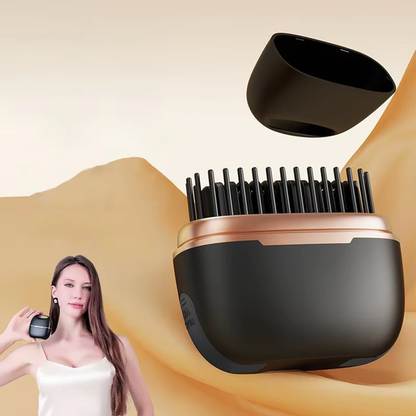 Portable Fast-Heating Hair Straightening Brush – Smooth Hair, Less Frizz