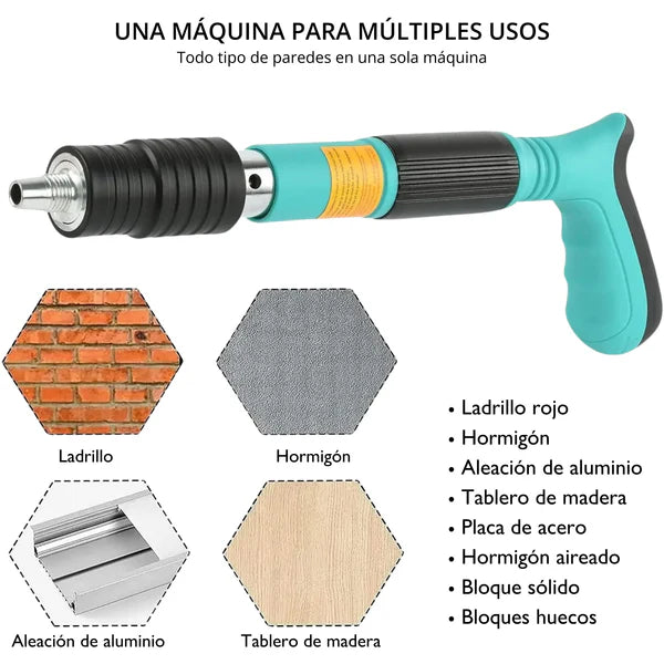 Pistola Remachadora de Alta Presión (Envio Gratis y Clavos de Regalo)🎁
