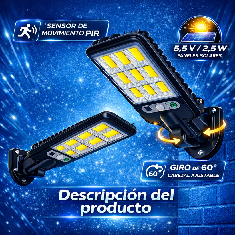 Set 3 Lámparas Solares Ultra Potentes + Control Remoto (Paga al Recibir + Envío Gratis)