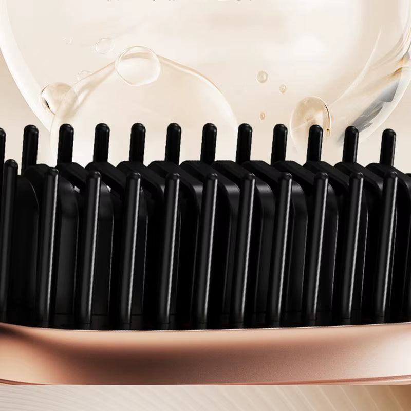 Small Hair Straighteners Fast Heating Portable Straighteners Hair Styling Tool Less Frizz Smoother Straightening Brush For