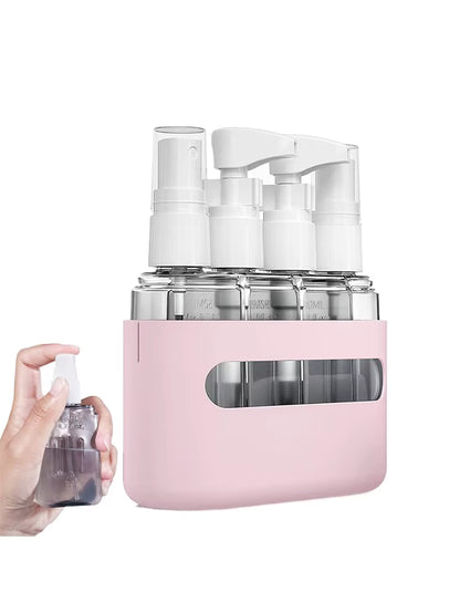 Mini Shampoo Dispenser Portable Travel Bottle Set Refillable Travel Bottles Set for Toiletries Spray Shampoo Shower Lotion