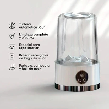 Mini Lavadora Portátil Más higiene, menos esfuerzo y ahorro real en cada lavado