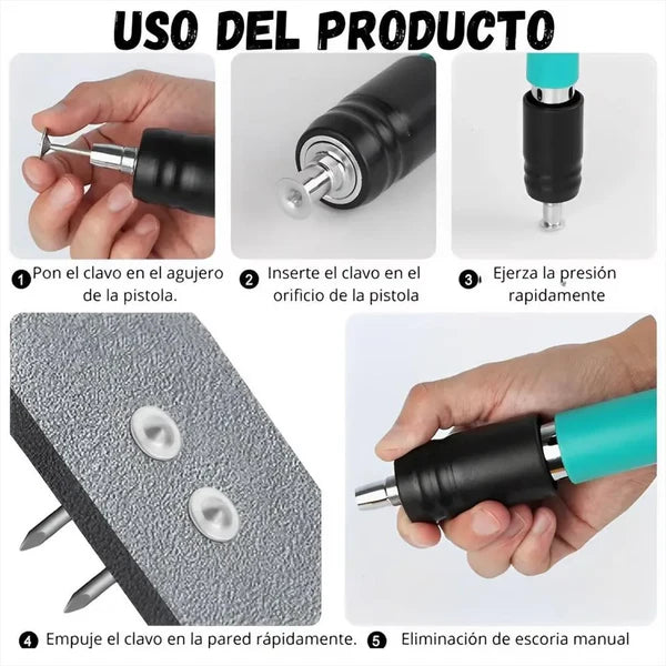 Pistola Remachadora de Alta Presión (Envio Gratis y Clavos de Regalo)🎁